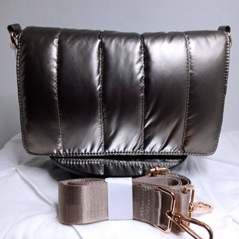 Quilted Crossbody - Grey